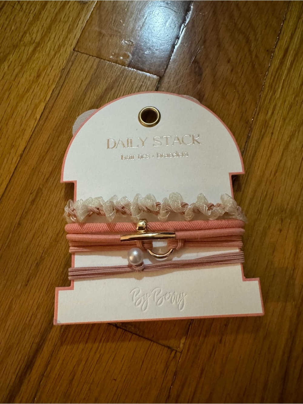 Daily Stack Pink Hair Tie Set
